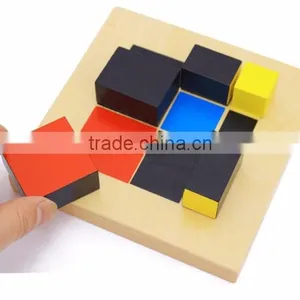 Preschool Training Learning Toys Montessori Trinomial Cube Math Education thumbnail-4