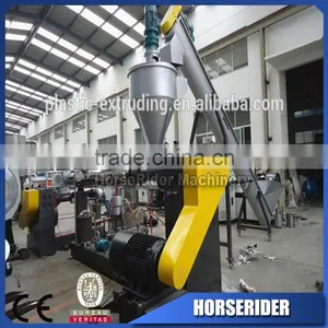 Waste Plastic pc Defroster Granulator Pelletizing Recycling Line/pc Windshield Heater Scraps Grinding Recycling Plant thumbnail-1