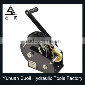 Manufacturing 1200lbs Galvanized Mechanical Lifting Winch With Wire Rope thumbnail-2