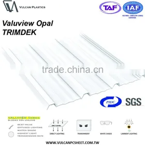 Co-Extruded Plastic Polycarbonate Corrugated Roofing Sheet (Valuview Opal TRIMDEK) thumbnail-6