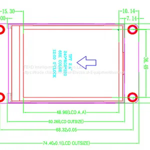 Nextion NX3224T024 - Универсальный интеллектуальный ЖК-тактильный дисплей TFT размером 2.4