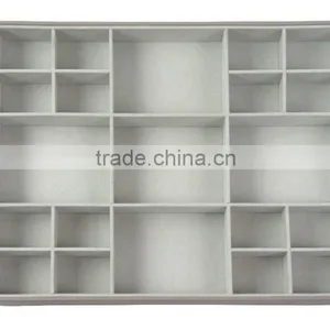 Faux Leather 21-division Drawer Tray, Accessory Show Box thumbnail-2