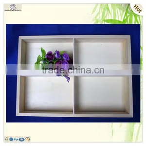 Customized Logo Multi Grids Compartments Decorating Storaging Pine Tray thumbnail-3