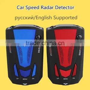 Hot-selling Radar Chronograph Car Radar Detector 360 Degree Russian/English Voice Remind Car Speed Limited V7 Radar Detector thumbnail-1