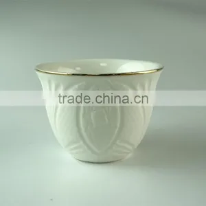 Wholesale White Ceramic Tea Cup Sets, 6 Pcs/set,with Color Box Paking. thumbnail-2