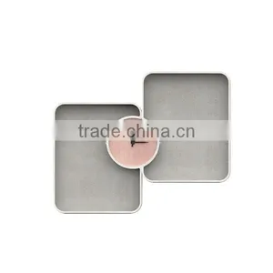 Multifunctional Wall Container Attach Clock Double Rectangle Concrete House Container thumbnail-2