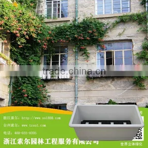SOL White New Design Plastic Box PP Hydroponics Vertical Pot thumbnail-1