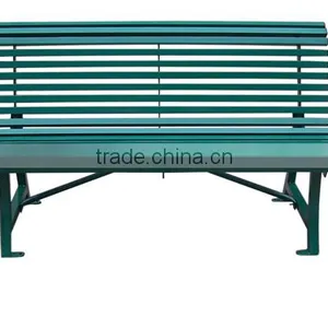 Square Tube Outdoor Metal Bench thumbnail-6