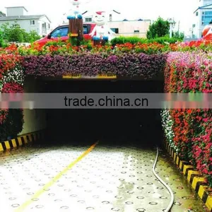 Home and Outdoor Decoration Synthetic Cheap Hanging Artificial Plastic Vertical Green Grass Flower Texture Wall E08 04S06 thumbnail-1
