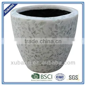 S3640 Outdoor Natural Stone Look Fiber Glass Flower Pot thumbnail-1
