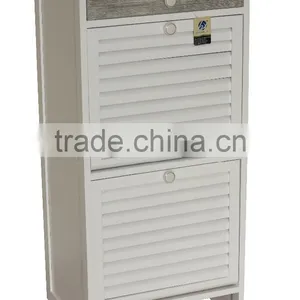 2016 Sell Well Euro Style White Lacquer Shoes Cabinet thumbnail-2