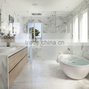Premium Solid Surface Natural Stone China White Marble Tile for Floor thumbnail-2
