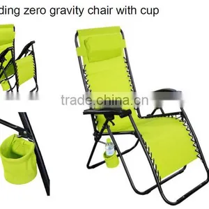 Outdoor Use Convenient Lounge Round Cupholder Cup Chair thumbnail-1