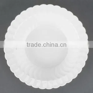 12 oz Plastic White Round Scalloped Dessert Bowl for Sale,OEM Plastic Soup Salad Scalloped White Bowl 12 oz thumbnail-3
