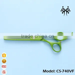 7 Inch Green Color Japanese Pet / Dog Grooming Scissors thumbnail-1