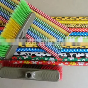 Wooden Broom Handle Made of Hardwood With Italian Screw Cover PVC thumbnail-1