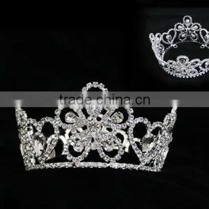 Halo H172-180 Beautiful Rhinestone Pageant Crown thumbnail-2