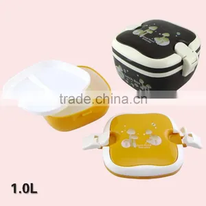 Square Shape Single Layer Plastic Disposable Storage Lunch Box With Lock thumbnail-2