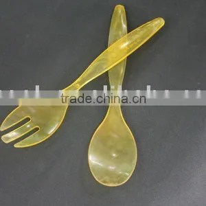 Colorful Acrylic Salad Spoon and Fork Set thumbnail-1