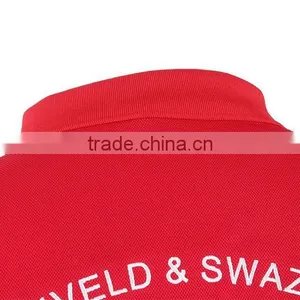 High Quality Men's Cool Customized Designs and Brands Factory Plain Dyed Red Polo Shirt thumbnail-5