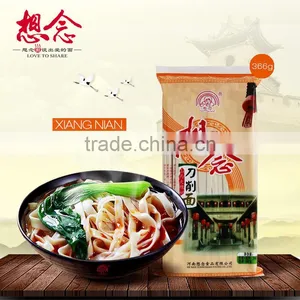 Sliced Wide Noodle 366g Instant Dried Noodles With 6 Sauce Bags 6mm Wide thumbnail-1