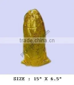 Printed Satin Wine Gift Pouch thumbnail-1