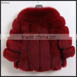 2015 New Stylish Imitation Mink Fur Nine Points Sleeve Coat thumbnail-6
