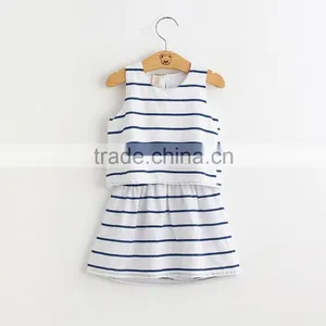 Clothes Latest Designer Skirt Suits Girls Striped Suit thumbnail-1