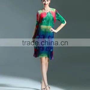 Fancy Wash Printed Women Camo Draped Dresses thumbnail-2