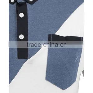 MGOO Hot Fashion Custom Designs 95% Cotton 5% Spandex Pocket Embroidery Cute Blue 180g Short Sleeves Shirts thumbnail-4