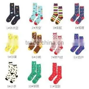 Cotton Retro Tide Harajuku in Tube Illustration Cute Heap Skateboard Street Lovers Lady Socks EML-9-1811 thumbnail-2