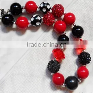 Wholesale Baby Girl's Necklace Handmade Plastic Bead Cheap Plastic Bead Necklace for Children thumbnail-4
