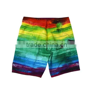 Men Hawaiian Beach Shorts Gradient Printed Polyester Men Beach Short thumbnail-2