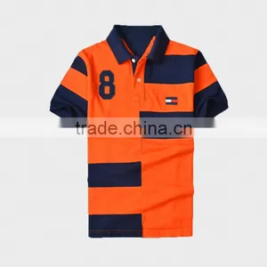 Fashion Design Two Tone Pique Polo Shirt for Men thumbnail-5