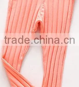 Fashion Unique Slim Design Breathable Children Knit Tight Pants/customized Seamed Kids Trousers Design for Girls thumbnail-3