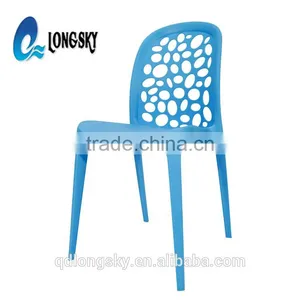 LS-4031A Wholesale Leisure Design Outdoor Furniture Stackable Full Plastic Cheap Used Colorful Garden Chairs for Hot Sale thumbnail-4