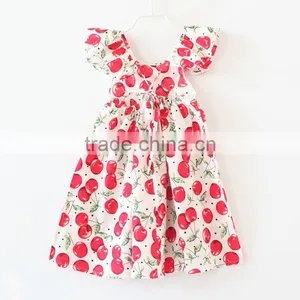 ShiJ Children's Clothing Summer Cute Cherry Baby Dresses thumbnail-3