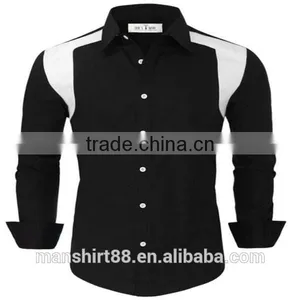 2016 New Wholesale Slim Fit Camisa Custom Mens Casual Dress Shirts thumbnail-2
