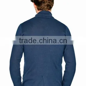 Hot Selling Cool Blue Pocket Button Cardigan Jacket Clothes Men With Best Prices thumbnail-4