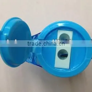 Two Holes Plastic Pencil Sharpener thumbnail-1