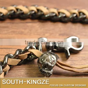 Leather and Alloy Metal Punk Style Pants Pendant thumbnail-2