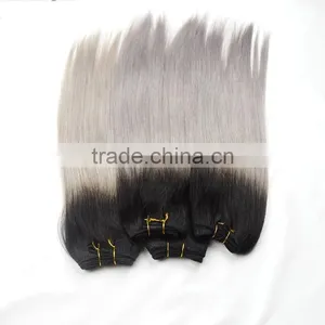 Wholesale Hair Color 1b/grey , Peruvian Hair thumbnail-3