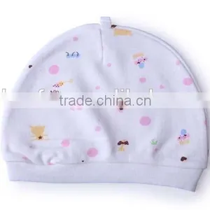 High Quality Kids Beanie Knitted Dot Printed 100% Cotton Baby Hat thumbnail-4