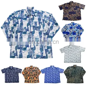 Thai Silk Mens Patterned Shirts/Casual Paisley Vintage Hawaiian thumbnail-1