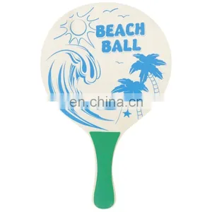 Surf Classic Beach Ball Tennis Wooden Paddle Game Great for Beach,Backyard,Garden Beach Racquet thumbnail-1