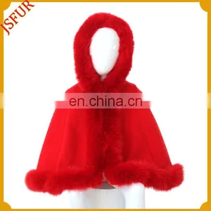 Genuine Fox Shawl For Kids Winter Fur Cape thumbnail-2