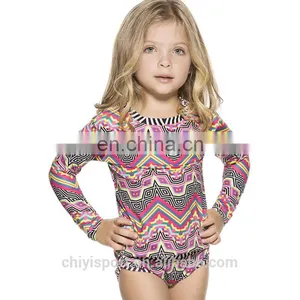Lovely Girls Custom Lycra Rashguards Rash Guard With Short Sleeves for Kids thumbnail-1