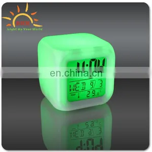 Rotate the Multi-function Clock 7 Colour,LED Backlight Alarm Clock thumbnail-4