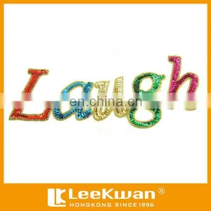 Fahion Embroidery Design Sequin Embroidered Letters Sequin Embroidery Technic thumbnail-1