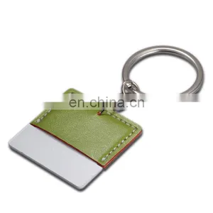 Promotional PU Leather Tag Keychain / Bulk Leather Tags thumbnail-1